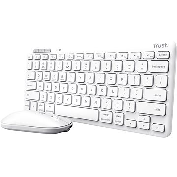 

Trust LYRA Wireless Keyboard & Mouse White US - bílá