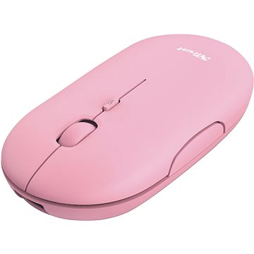 

Trust PUCK Wireless BT Rechargeable Mouse Pink - růžová