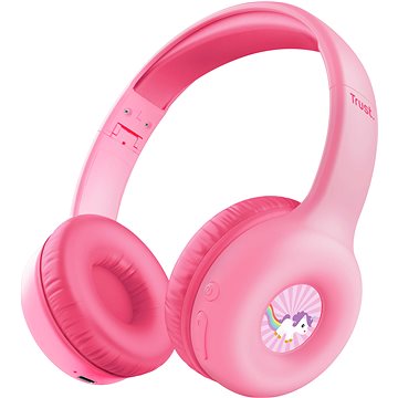 

Trust NOUNA Wireless Kids Headphones Pink - růžová