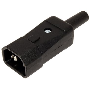

OEM Konektor síťový 250V/10A, na kabel, samec IEC320 C14 (915.171)