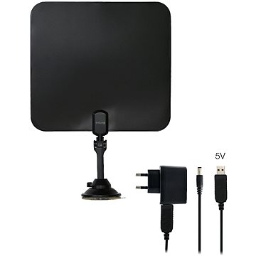 

EVOLVEO Xany 2C LTE 230/5V, aktivní pokojová anténa FM/DAB+/DVB-T/T2, filtr LTE