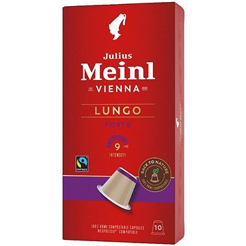 

Julius Meinl Nespresso kompostovatelné kapsle Lungo Forte (10x 5.6 g / box)