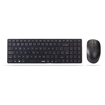 Rapoo 9300M Set, černá - CZ/SK - Set klávesnice a myši