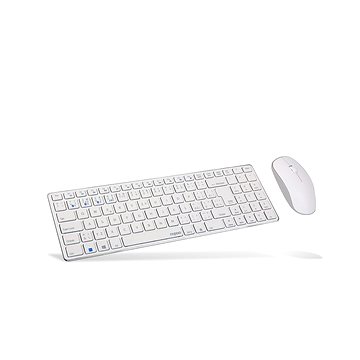 Rapoo 9300M Set, bílá - CZ/SK - Set klávesnice a myši