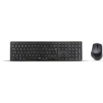 Rapoo 9800M set, šedý - CZ/SK - Set klávesnice a myši