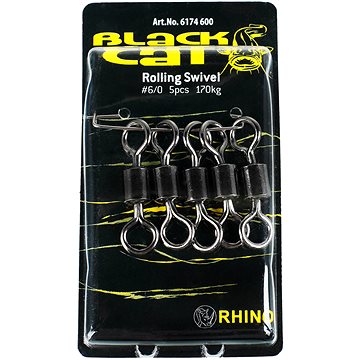 

Black Cat Rolling Swivel Velikost 6/0 170kg 5ks