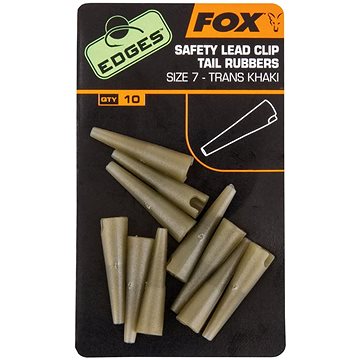 

FOX Edges Lead Clip Tail Rubbers Velikost 7 Trans Khaki 10ks