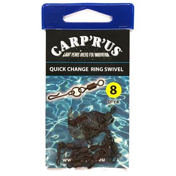 

Carp´R´Us Quick Change Ring Swivel Velikost 8 8ks