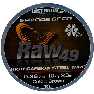 

Savage Gear Raw49 0,36mm 11kg 24lb 10m Uncoated Brown