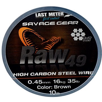 

Savage Gear Raw49 0,45mm 16kg 35lb 10m Uncoated Brown