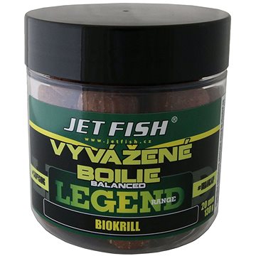 

Jet Fish Vyvážené boilie Legend Biokrill 20mm 130g