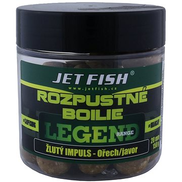 

Jet Fish Rozpustné boilie Legend Žlutý impuls + Ořech/Javor 20mm 150g