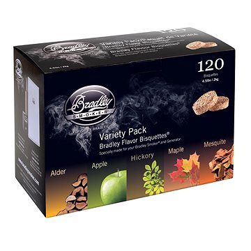 

Bradley Smoker - Brikety Premium Five Flavour Varieties 120ks