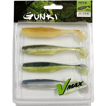 Gunki PEPS Clear Water Kit 2 9cm 4ks - Gumová nástraha