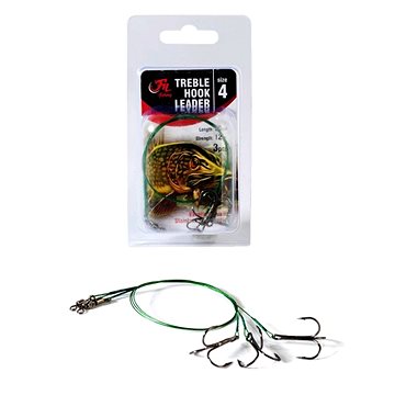 

Fil Fishing Treble Hook Leader Velikost 2 15kg 30cm 3ks