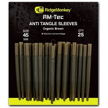 

RidgeMonkey RM-Tec Anti Tangle Sleeves 45mm Hnědý 25ks