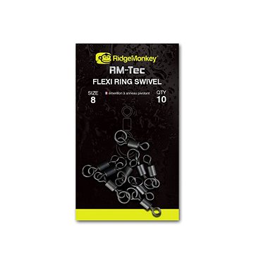 

RidgeMonkey RM-Tec Flexi Ring Swivel Velikost 8 10ks