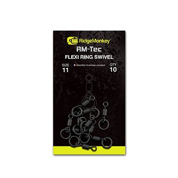 

RidgeMonkey RM-Tec Flexi Ring Swivel Velikost 11 10ks