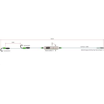 

MADCAT Adjusta Profi River Rig "Worm & Squid" S 20g 180cm