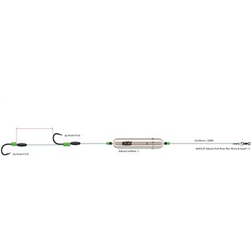 

MADCAT Adjusta Profi River Rig "Worm & Squid" L 60g 180cm