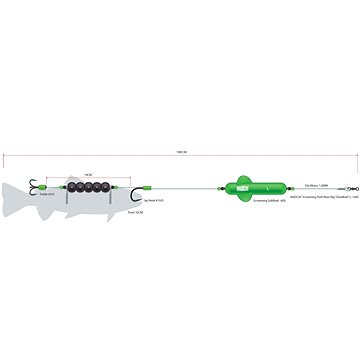 

MADCAT Screaming Profi River Rig "Deadbait" L 60g 180cm