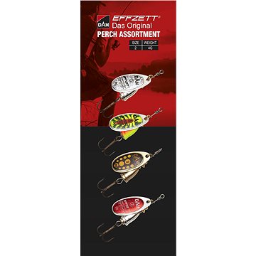 

Effzett Spinner Assortment Perch 4g Velikost 2 4ks