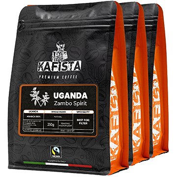 

Kafista "Uganda Zambo Spirit" - 100% Arabica - Zrnková Káva, Pražená v Itálii 3 × 250g