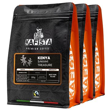 

Kafista výběrová káva Kenya Sakami Treasure, 3 × 250 g