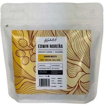 

KÁVOHOLIK Kolumbia, Edwin Norena, Banano Mossto, zrnková, 200g