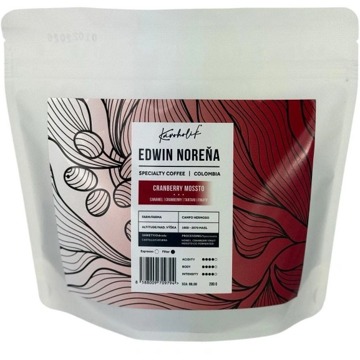 

KÁVOHOLIK Kolumbia, Edwin Norena, Cranberry, zrnková, 200g