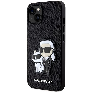 

Karl Lagerfeld PU Saffiano Karl and Choupette NFT Zadní Kryt pro iPhone 13 Black