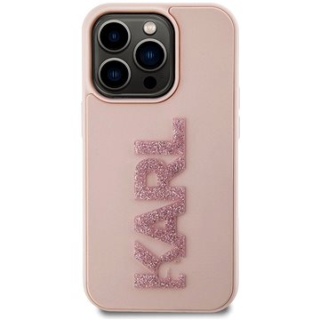 

Karl Lagerfeld 3D Rubber Glitter Logo Karl Zadní Kryt pro iPhone 15 Pro Max Pink