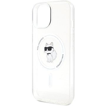 

Karl Lagerfeld IML Choupette MagSafe Zadní Kryt pro iPhone 15 Transparent