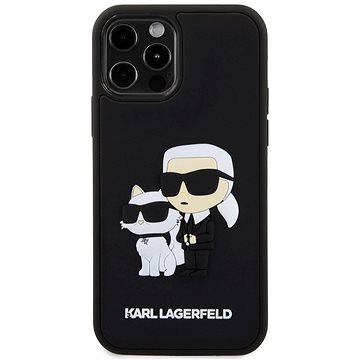 

Karl Lagerfeld 3D Rubber Karl and Choupette Zadní Kryt pro iPhone 12/12 Pro Black