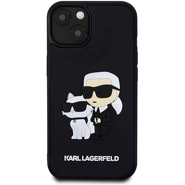 

Karl Lagerfeld 3D Rubber Karl and Choupette Zadní Kryt pro iPhone 14 Black