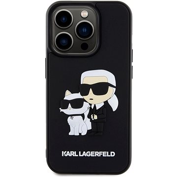 

Karl Lagerfeld 3D Rubber Karl and Choupette Zadní Kryt pro iPhone 14 Pro Black