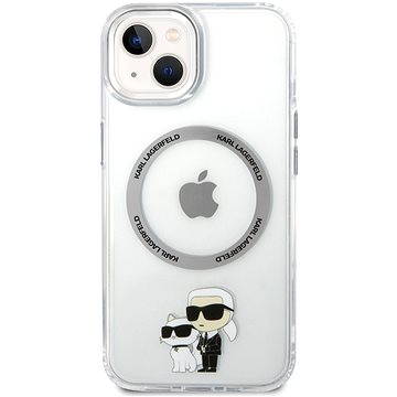 

Karl Lagerfeld IML Karl and Choupette NFT MagSafe Zadní Kryt pro iPhone 13 Transparent