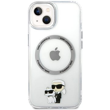 

Karl Lagerfeld IML Karl and Choupette NFT MagSafe Zadní Kryt pro iPhone 14 Transparent