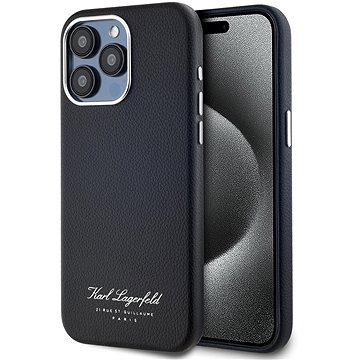 

Karl Lagerfeld Grained PU Hotel RSG Zadní Kryt pro iPhone 15 Pro Max Black