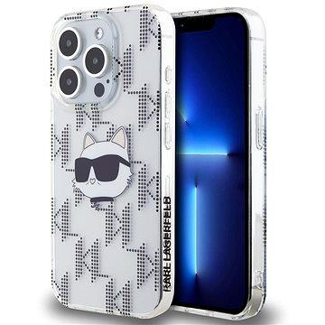 

Karl Lagerfeld IML Electroplated Choupette Head Zadní Kryt pro iPhone 15 Pro Max Transparent