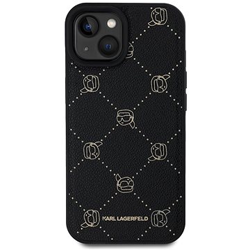 

Karl Lagerfeld PU Karl Heads Pattern MagSafe Zadní Kryt pro iPhone 15 Black