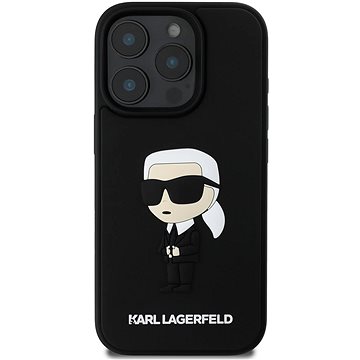 

Karl Lagerfeld 3D Rubber Ikonik Zadní Kryt pro iPhone 16 Pro Max Black