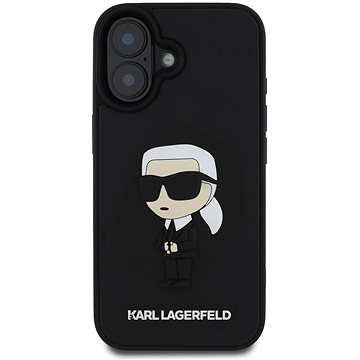 

Karl Lagerfeld 3D Rubber Ikonik Zadní Kryt pro iPhone 16 Black