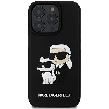 

Karl Lagerfeld PU Saffiano Karl and Choupette Zadní Kryt pro iPhone 16 Pro Max Black