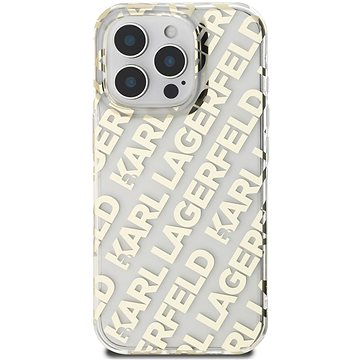 

Karl Lagerfeld IML Electroplated Repeated Logo Zadní Kryt pro iPhone 16 Pro Max Gold