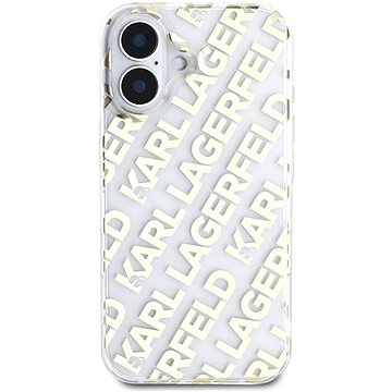 

Karl Lagerfeld IML Electroplated Repeated Logo Zadní Kryt pro iPhone 16 Gold