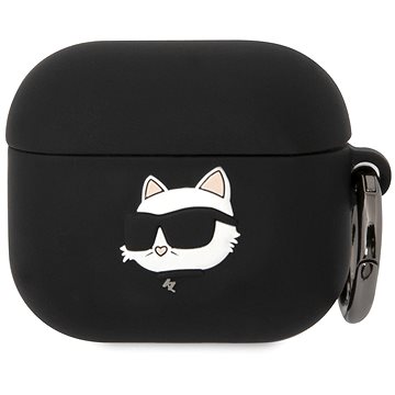 

Karl Lagerfeld 3D Logo NFT Choupette Head Silikonové Pouzdro pro Airpods 3 Black