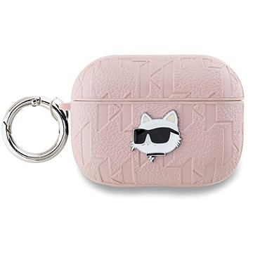 

Karl Lagerfeld PU Embossed Choupette Head Pouzdro pro AirPods Pro 2 Pink