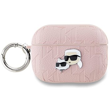 

Karl Lagerfeld PU Embossed Karl and Choupette Heads Pouzdro pro AirPods Pro 2 Pink