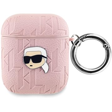 

Karl Lagerfeld PU Embossed Karl Head Pouzdro pro AirPods 1/2 Pink